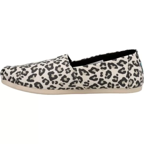 TOMS Womens Alpargata Paper Source SlipOnEgret Snow Leopard Print