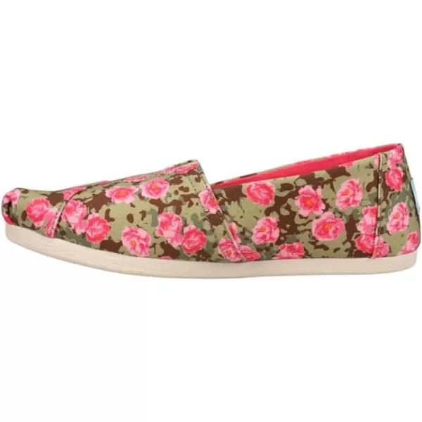 TOMS Womens Alpargata Paper Source SlipOnGreen Multi Pink
