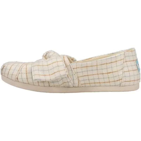 TOMS Womens Alpargata Paper Source SlipOnNatural Spring Check