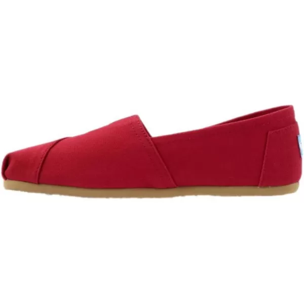 TOMS Womens Alpargata Paper Source SlipOnRed Canvas
