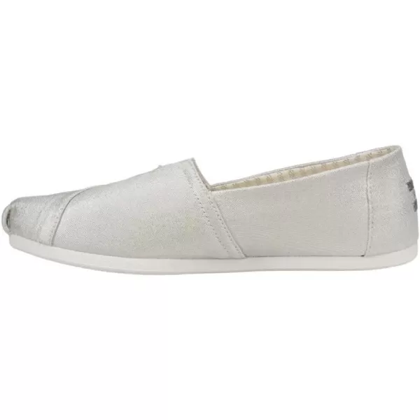 TOMS Womens Alpargata Paper Source SlipOnSilver Glimmer
