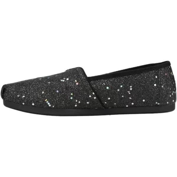 TOMS Womens Alpargata Recycled SlipOnBlack Cosmic Glitter