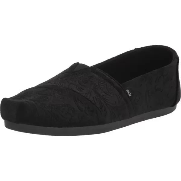 TOMS Womens Alpargata Recycled SlipOnBlack Floral