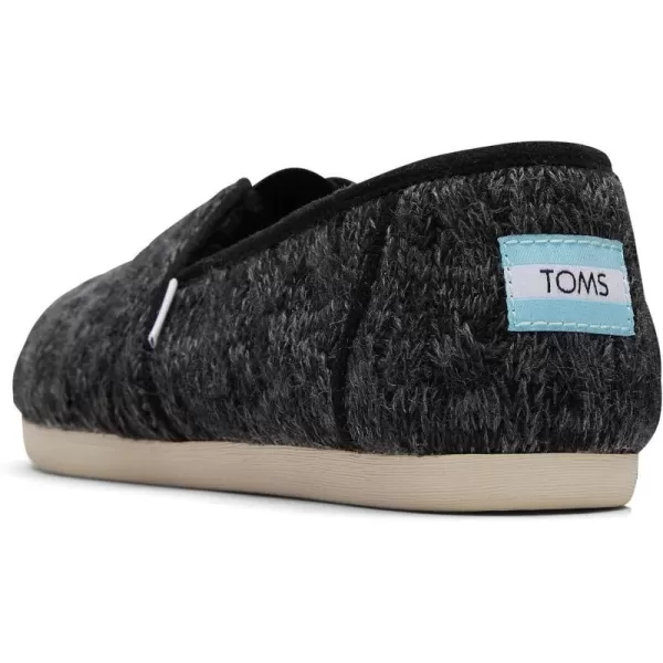 TOMS Womens Alpargata Recycled SlipOnBlack Knit