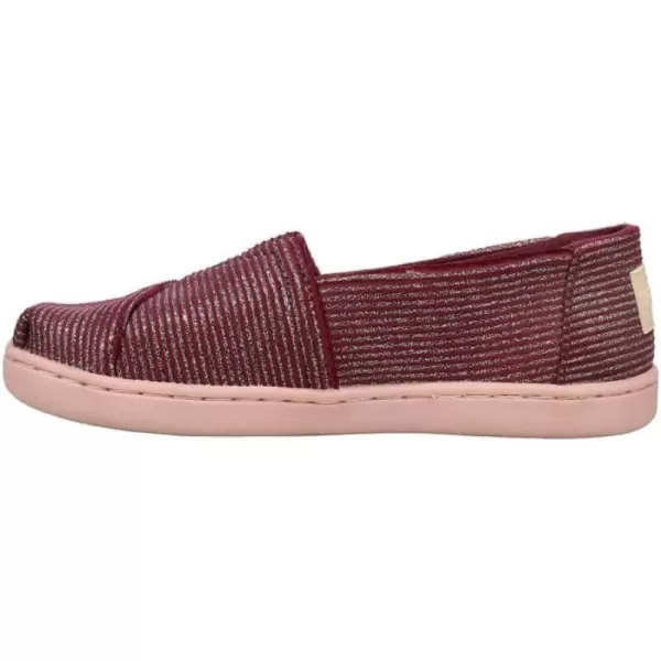 TOMS Womens Alpargata Recycled SlipOnCabernet Glitter Nkt