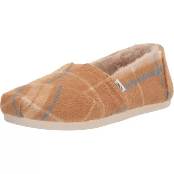 TOMS Womens Alpargata Recycled SlipOnGolden Yellow Plaid