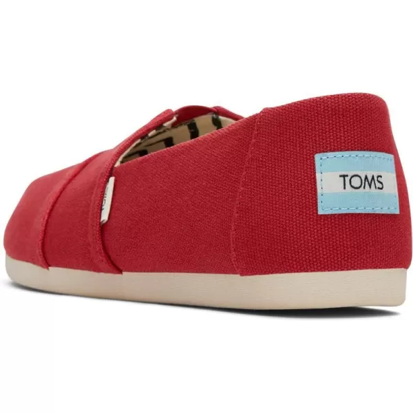TOMS Womens Alpargata Recycled SlipOnRed