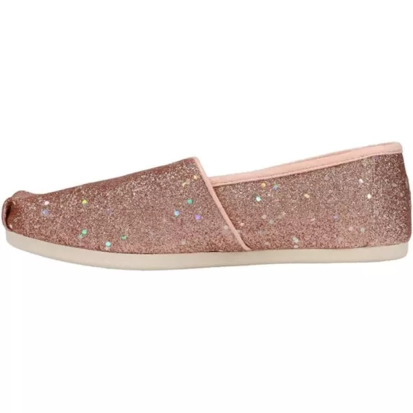 TOMS Womens Alpargata Recycled SlipOnRose Gold Cosmic Glitter