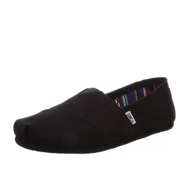 TOMS Womens Classic Core Alpargata SlipOnBlack