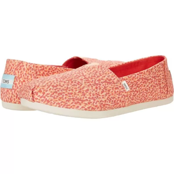 TOMS Womens Glitter Cheetah Print Womens Classics 10014953Apricot Tortoise Shell