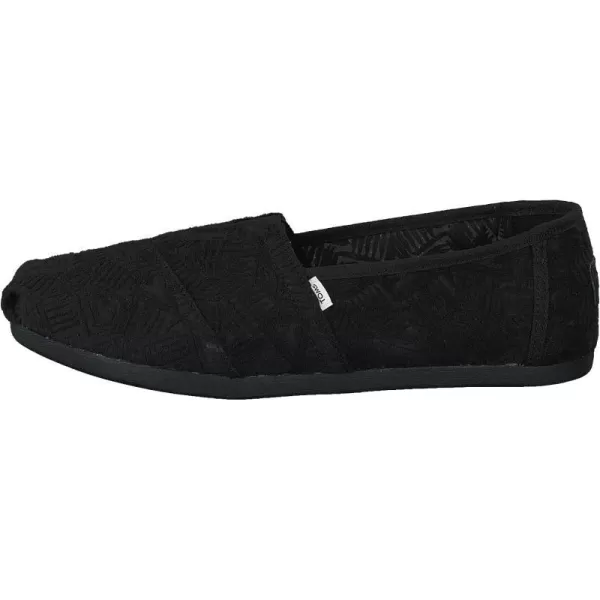 TOMS Womens Glitter Cheetah Print Womens Classics 10014953Black Geo Lace Fabric