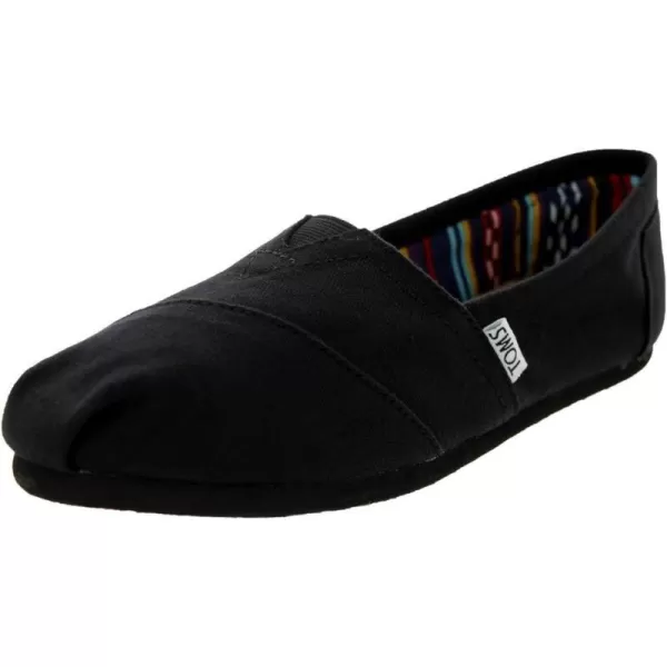 TOMS Womens Glitter Cheetah Print Womens Classics 10014953Black on Black Canvas
