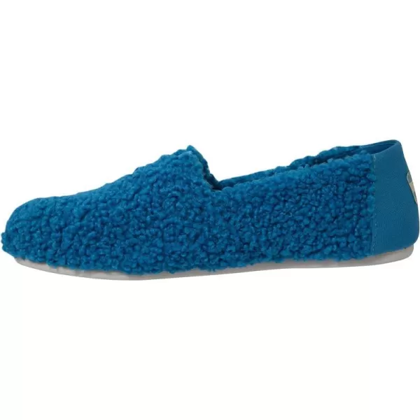 TOMS Womens Glitter Cheetah Print Womens Classics 10014953Blue Cookie Monster Faux Shearling