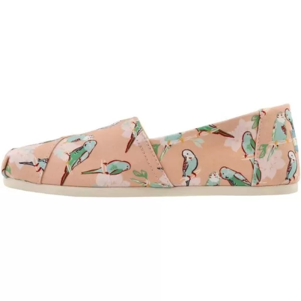 TOMS Womens Glitter Cheetah Print Womens Classics 10014953Coral Pink Kissy Birds