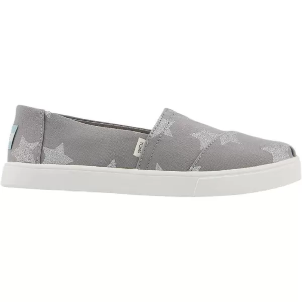 TOMS Womens Glitter Cheetah Print Womens Classics 10014953Drizzle Grey Glitter Stars