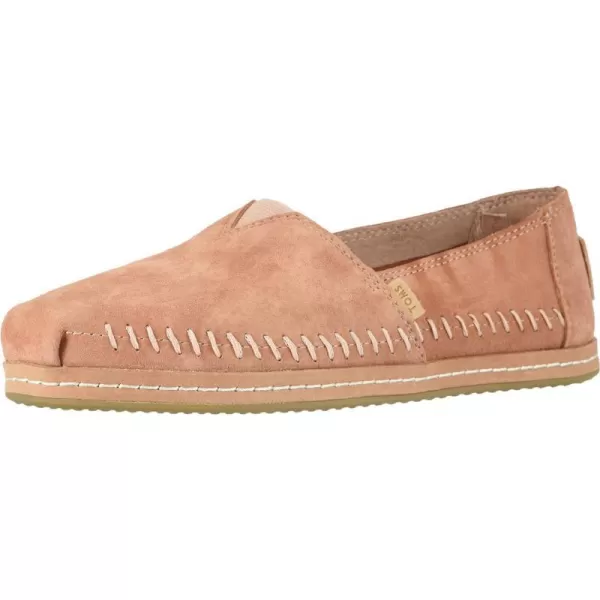 TOMS Womens Glitter Cheetah Print Womens Classics 10014953Sand Pink Pig Nubuck