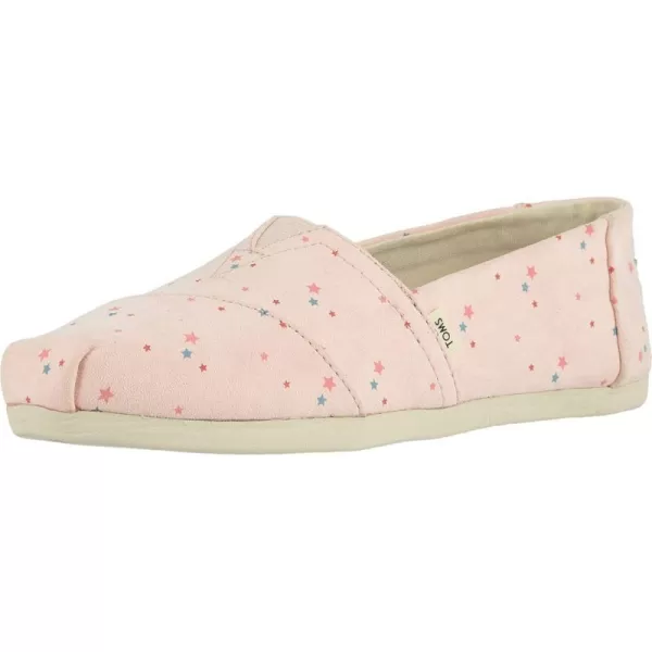 TOMS Womens Glitter Cheetah Print Womens Classics 10014953Veiled Rose Printed Stars