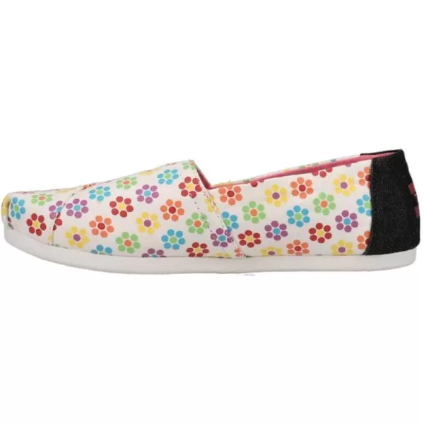 TOMS Womens Glitter Cheetah Print Womens Classics 10014953White Litb Gid Flowers