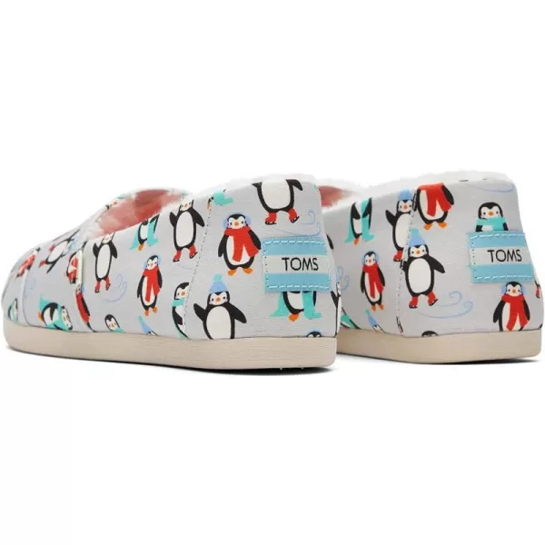 TOMS Womens Glitter Cheetah Print Womens Classics 10014953Winter Penguins Glacier Grey