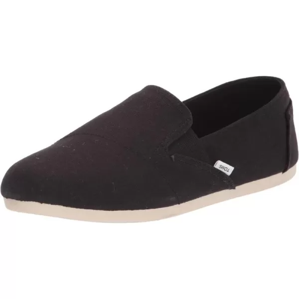 TOMS Womens Redondo Slip On Flats Casual  PinkBlack Canvas