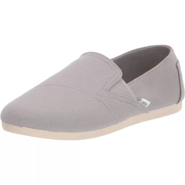 TOMS Womens Redondo Slip On Flats Casual  PinkDrizzle Grey Canvas