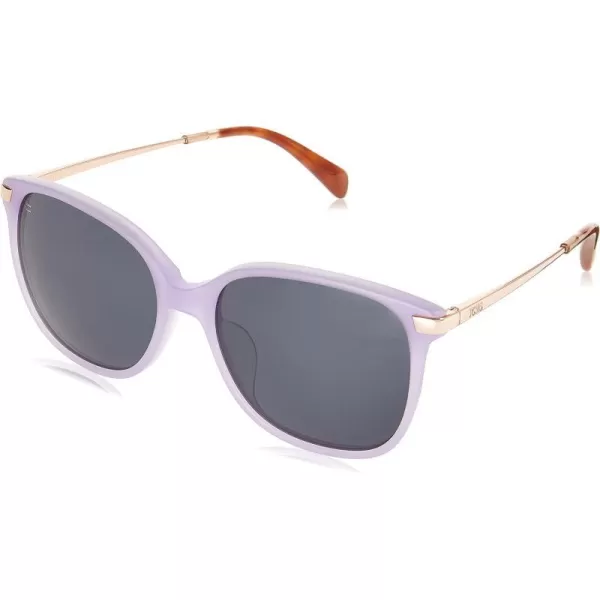 TOMS Womens Round SunglassesMatte Lavender CrystalShiny Rose Gold