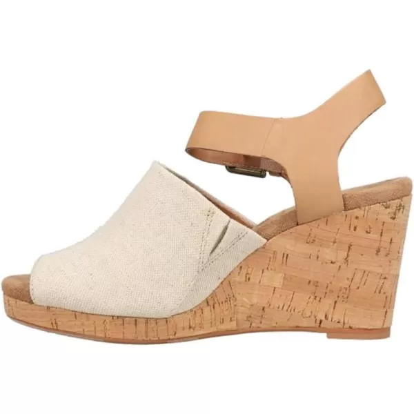 TOMS Womens Tropez Athletic Sandals Casual High Heel 3 amp Up  BeigeSpanish Villa