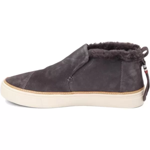 TOMS womens PaxtonWater Resistant Forged Iron Grey SuedeFaux Fur