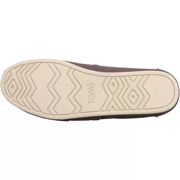 TOMS Mens Alpargata  BlackAsh Grey Recycled Cotton Canvas