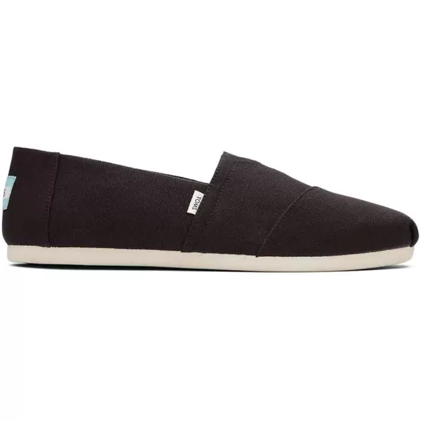 TOMS Mens Alpargata  BlackBlack Recycled Cotton Canvas