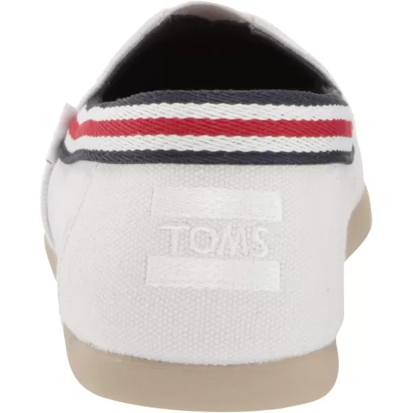 TOMS Mens Alpargata  BlackCloud Grey Washed Canvas Stripe Trim