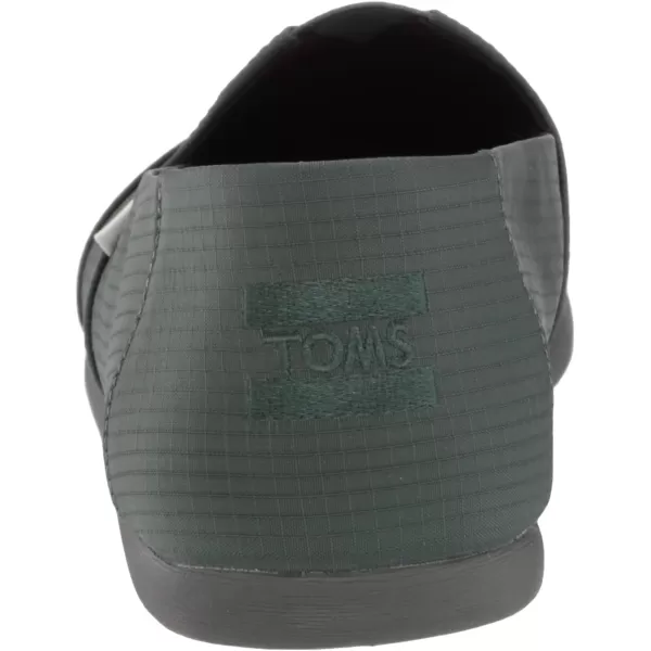 TOMS Mens Alpargata  BlackDark Forest Green