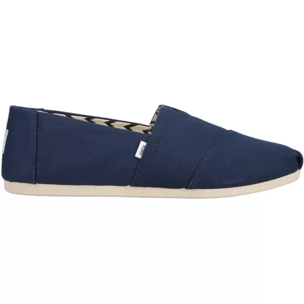 TOMS Mens Alpargata  BlackNavy Recycled Cotton Canvas
