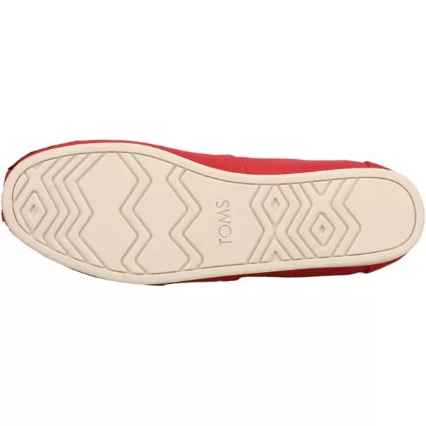 TOMS Mens Alpargata  BlackRed Recycled Cotton Canvas