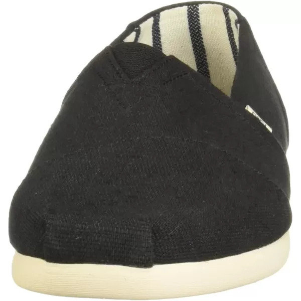 TOMS Mens Alpargata Slip On Casual Shoes  BlackBlack Heritage Canvas