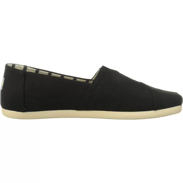 TOMS Mens Alpargata Slip On Casual Shoes  BlackBlack Heritage Canvas