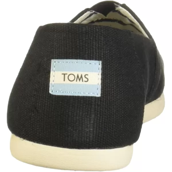 TOMS Mens Alpargata Slip On Casual Shoes  BlackBlack Heritage Canvas