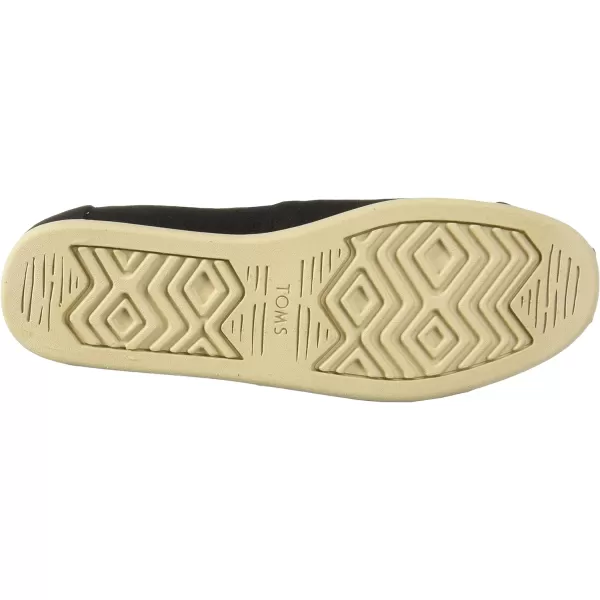 TOMS Mens Alpargata Slip On Casual Shoes  BlackBlack Heritage Canvas