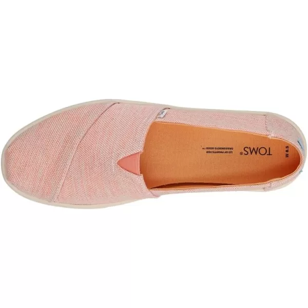 TOMS Womens Alpargata Cupsole SlipOnApricot Melange Woven