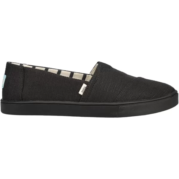 TOMS Womens Alpargata Cupsole SlipOnBlack Heritage Canvas