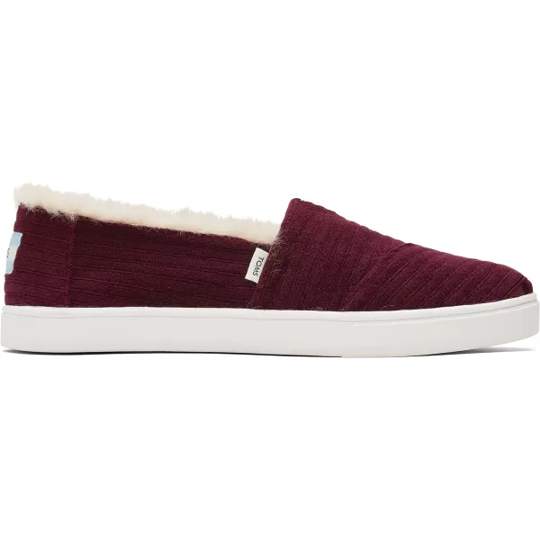 TOMS Womens Alpargata Cupsole SlipOnBurgundy