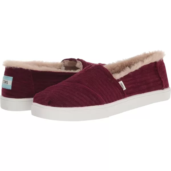 TOMS Womens Alpargata Cupsole SlipOnBurgundy
