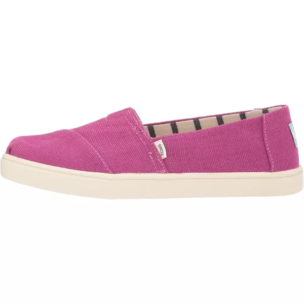 TOMS Womens Alpargata Cupsole SlipOnDark Fuchsia Heritage Canvas