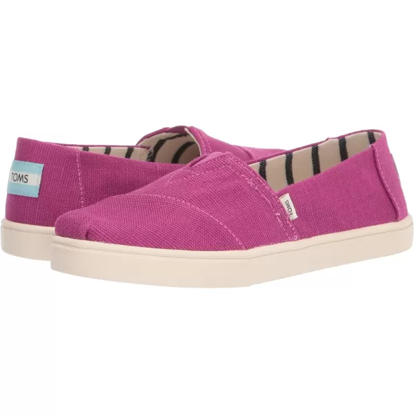 TOMS Womens Alpargata Cupsole SlipOnDark Fuchsia Heritage Canvas