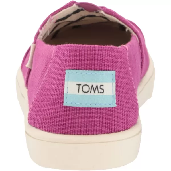 TOMS Womens Alpargata Cupsole SlipOnDark Fuchsia Heritage Canvas