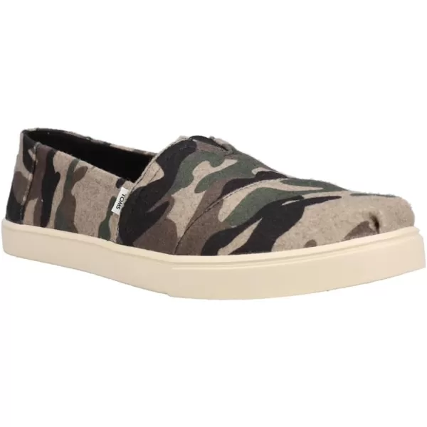 TOMS Womens Alpargata Cupsole SlipOnGreen Multi Camo Felt