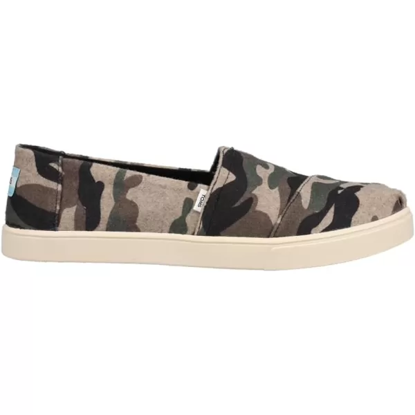 TOMS Womens Alpargata Cupsole SlipOnGreen Multi Camo Felt