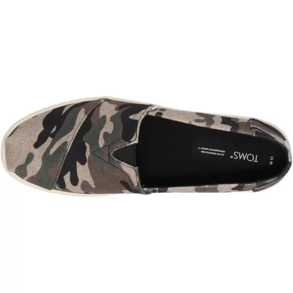 TOMS Womens Alpargata Cupsole SlipOnGreen Multi Camo Felt