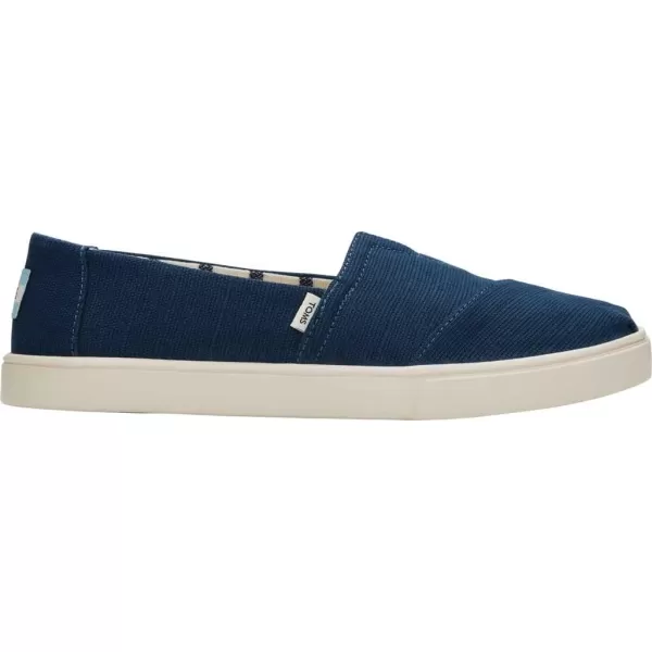 TOMS Womens Alpargata Cupsole SlipOnMajolica Blue Heritage Canvas