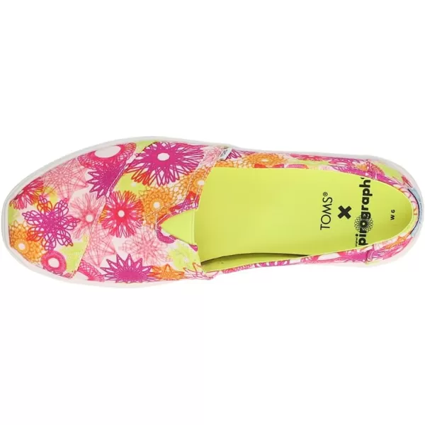 TOMS Womens Alpargata Cupsole SlipOnPink Multi Spirograph